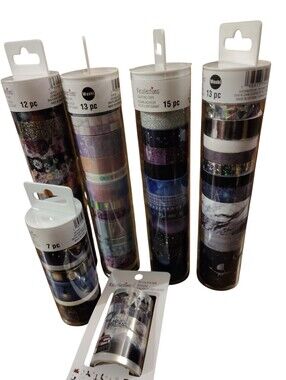 Recollections Decorative Washi Tape, Variety, 5 Total, New In Sealed Box, NWT